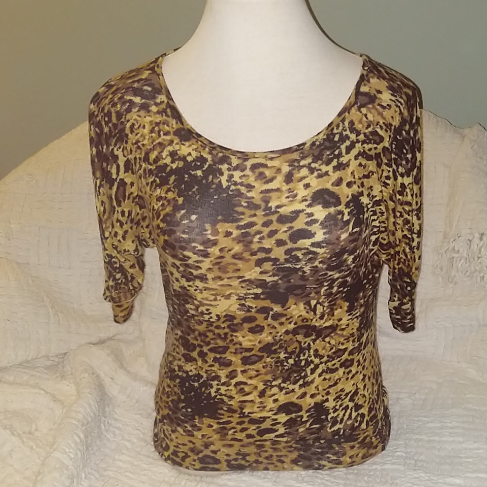 3/4in leopard sweater